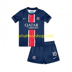 Maillot Paris Saint-Germain Ousmane Dembele 10 Domicile Tenue pour Enfant 2024-2025 Manche Courte