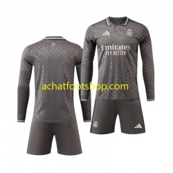 Maillot Real Madrid 3ème Tenue pour Enfant 2024-2025 Manche Longue
