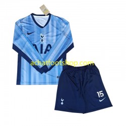 Maillot Tottenham Spurs Bergvall 15 Extérieur Tenue pour Enfant 2024-2025 Manche Longue