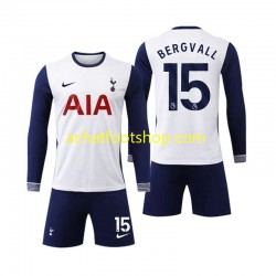 Maillot Tottenham Spurs Bergvall 15 Domicile Tenue pour Enfant 2024-2025 Manche Longue Maillot Tottenham Spurs Bergvall 15 Domicile Tenue pour Enfant 2024-2025 Manche Longue