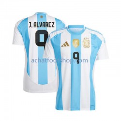 Maillot Argentine Julian Alvarez 9 Domicile Tenue pour Homme 2024 Manche Courte