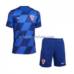 Maillot Croatie Extérieur Tenue pour Enfant Euro 2024 Manche Courte Maillot Croatie Extérieur Tenue pour Enfant Euro 2024 Manche Courte