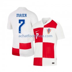 Maillot Croatie Lovro Majer 7 Domicile Tenue pour Homme Euro 2024 Manche Courte Maillot Croatie Lovro Majer 7 Domicile Tenue pour Homme Euro 2024 Manche Courte