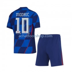 Maillot Croatie Modrić 10 Extérieur Tenue pour Enfant Euro 2024 Manche Courte