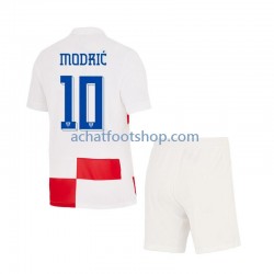 Maillot Croatie Modrić 10 Domicile Tenue pour Enfant Euro 2024 Manche Courte