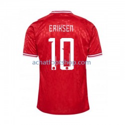 Maillot Danemark Eriksen 10 Domicile Tenue pour Homme Euro 2024 Manche Courte