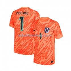 Maillot Angleterre Pickford 1 Gardien Domicile Tenue pour Homme Euro 2024 Manche Courte
