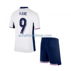 Maillot Angleterre Harry Kane 9 Domicile Tenue pour Enfant Euro 2024 Manche Courte