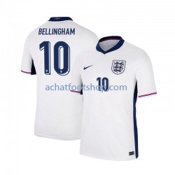Maillot Angleterre Jude Bellingham 10 Domicile Tenue pour Homme Euro 2024 Manche Courte