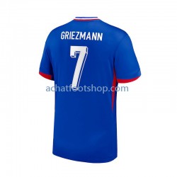 Maillot France Antoine Griezmann 7 Domicile Tenue pour Homme Euro 2024 Manche Courte