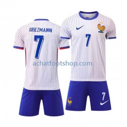 Maillot France Antoine Griezmann 7 Extérieur Tenue pour Enfant Euro 2024 Manche Courte