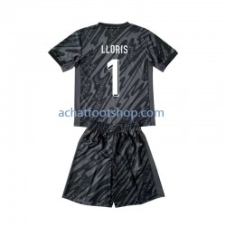Maillot France Hugo Lloris 1 Gardien Extérieur Tenue pour Enfant Euro 2024 Manche Courte