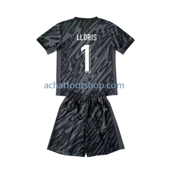 Maillot France Hugo Lloris 1 Gardien Extérieur Tenue pour Enfant Euro 2024 Manche Courte