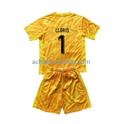 Maillot France Hugo Lloris 1 Gardien Domicile Tenue pour Enfant Euro 2024 Manche Courte