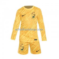 Maillot France Gardien Domicile Tenue pour Enfant Euro 2024 Manche Longue
