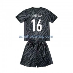 Maillot France Mike Maignan 16 Gardien Extérieur Tenue pour Enfant Euro 2024 Manche Courte