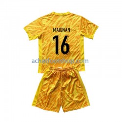 Maillot France Mike Maignan 16 Gardien Domicile Tenue pour Enfant Euro 2024 Manche Courte