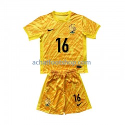 Maillot France Mike Maignan 16 Gardien Domicile Tenue pour Enfant Euro 2024 Manche Courte
