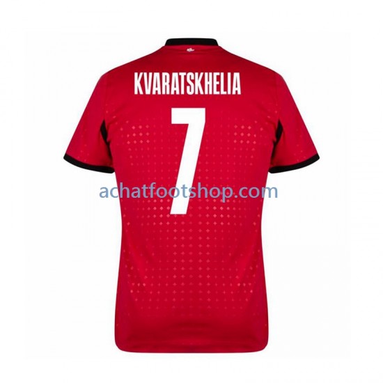 Maillot Georgia Kvaratskhelia 7 3ème Tenue pour Homme Euro 2024 Manche Courte