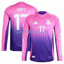 Maillot Allemagne Florian Wirtz 17 Extérieur Tenue pour Homme Euro 2024 Manche Longue