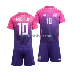Maillot Allemagne Jamal Musiala 10 Extérieur Tenue pour Enfant Euro 2024 Manche Courte