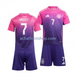 Maillot Allemagne Kai Havertz 7 Extérieur Tenue pour Enfant Euro 2024 Manche Courte