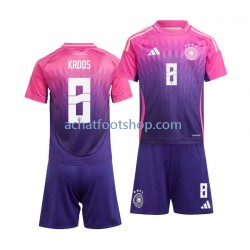 Maillot Allemagne Toni Kroos 8 Extérieur Tenue pour Enfant Euro 2024 Manche Courte