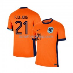 Maillot Pays-Bas Frenkie de Jong 21 Domicile Tenue pour Homme Euro 2024 Manche Courte Maillot Pays-Bas Frenkie de Jong 21 Domicile Tenue pour Homme Euro 2024 Manche Courte