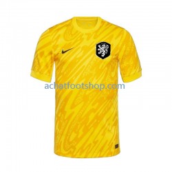 Maillot Pays-Bas Gardien Extérieur Tenue pour Homme Euro 2024 Manche Courte