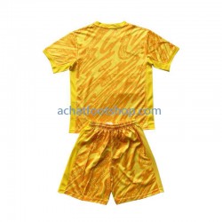 Maillot Pays-Bas Gardien Extérieur Tenue pour Enfant Euro 2024 Manche Courte