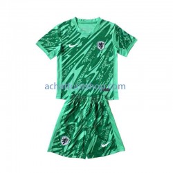 Maillot Pays-Bas Gardien Domicile Tenue pour Enfant Euro 2024 Manche Courte