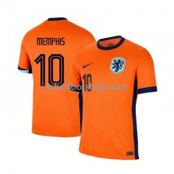 Maillot Pays-Bas Memphis Depay 10 Domicile Tenue pour Homme Euro 2024 Manche Courte