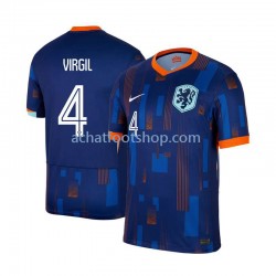 Maillot Pays-Bas Virgil van Dijk 4 Extérieur Tenue pour Homme Euro 2024 Manche Courte Maillot Pays-Bas Virgil van Dijk 4 Extérieur Tenue pour Homme Euro 2024 Manche Courte