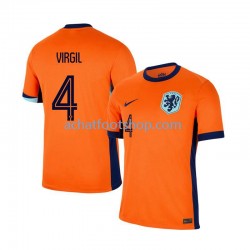Maillot Pays-Bas Virgil van Dijk 4 Domicile Tenue pour Homme Euro 2024 Manche Courte Maillot Pays-Bas Virgil van Dijk 4 Domicile Tenue pour Homme Euro 2024 Manche Courte