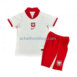 Maillot Pologne Domicile Tenue pour Enfant Euro 2024 Manche Courte Maillot Pologne Domicile Tenue pour Enfant Euro 2024 Manche Courte