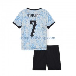 Maillot Portugal Cristiano Ronaldo 7 Extérieur Tenue pour Enfant Euro 2024 Manche Courte