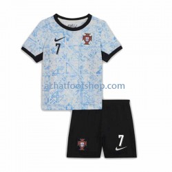 Maillot Portugal Cristiano Ronaldo 7 Extérieur Tenue pour Enfant Euro 2024 Manche Courte