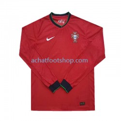 Maillot Portugal Domicile Tenue pour Homme Euro 2024 Manche Longue