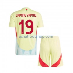 Maillot Espagne Lamine Yamal 19 Extérieur Tenue pour Enfant Euro 2024 Manche Courte