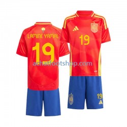 Maillot Espagne Lamine Yamal 19 Domicile Tenue pour Enfant Euro 2024 Manche Courte