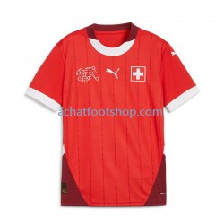 Maillot Suisse Domicile Tenue pour Homme Euro 2024 Manche Courte