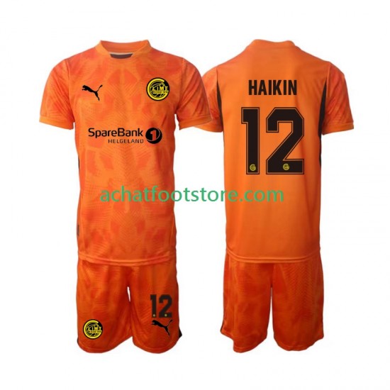 Maillot FK Bodø/Glimt Nikita Haikin 12 Gardien Extérieur Tenue pour Enfant 2025 Manche Courte