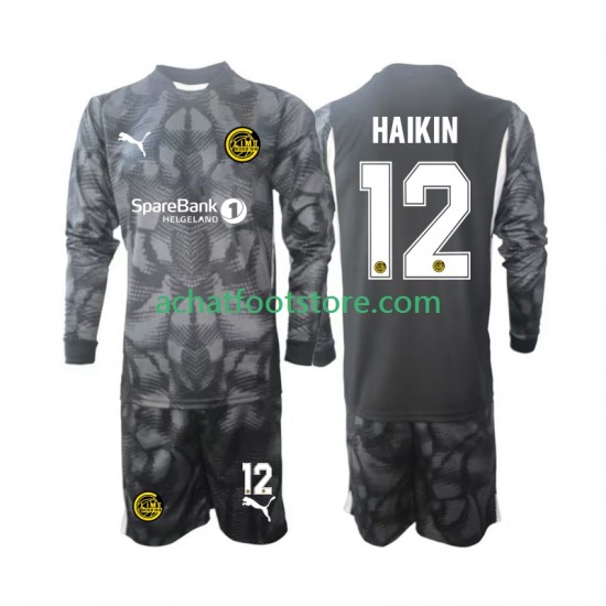 Maillot FK Bodø/Glimt Nikita Haikin 12 Gardien Domicile Tenue pour Enfant 2025 Manche Longue