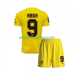 Maillot FK Bodø/Glimt Kasper Hogh 9 Domicile Tenue pour Enfant 2025 Manche Courte