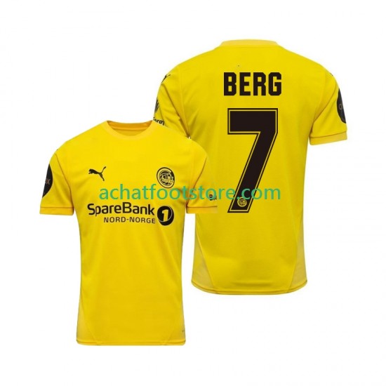 Maillot FK Bodø/Glimt Patrick Berg 7 Domicile Tenue pour Homme 2025 Manche Courte