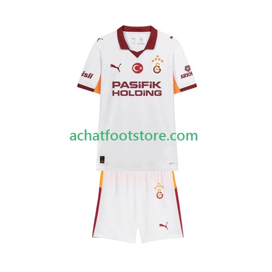 Maillot Galatasaray Extérieur Tenue pour Enfant 2025-2026 Manche Courte
