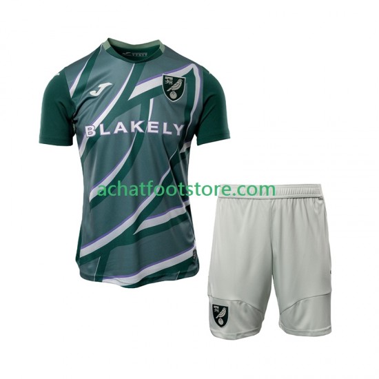 Maillot Norwich City Extérieur Tenue pour Enfant 2025-2026 Manche Courte