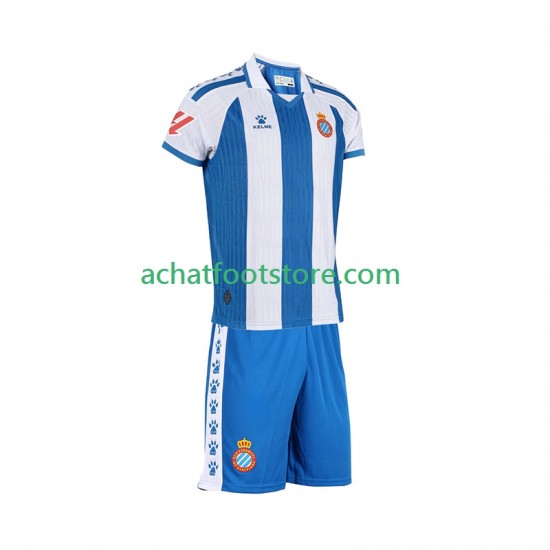 Maillot RCD Espanyol Domicile Tenue pour Enfant 2025-2026 Manche Courte