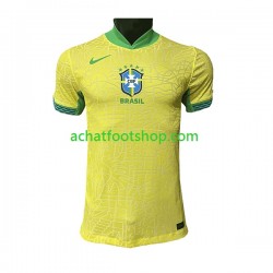 Maillot Brésil Domicile Tenue pour Homme 2023-2024 Manche Courte