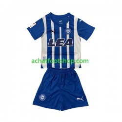 Maillot Deportivo Alaves Domicile Tenue pour Enfant 2023-2024 Manche Courte